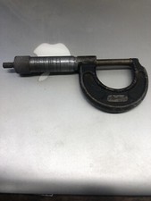 Vintage Miller Falls Micrometer 1 inch No. 701 Satin Chrome Tool Finish 70L