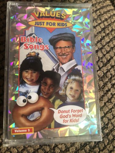 Values Just For Kids Donut Man Bible Songs Vol. 2 Integrity Music Cassette Tape - Picture 1 of 6