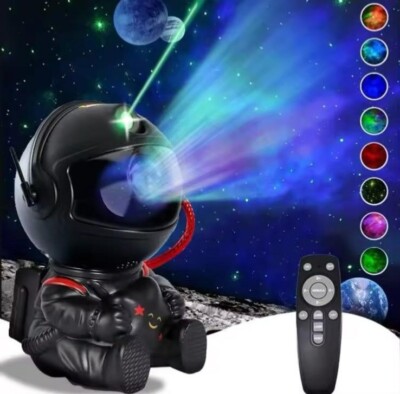 Astronaut Stern Weltraum Projektor Galaxie Nachtlicht Sternenhimmel Deckenlampe weiß