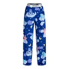 Care Bears Women’s Sleep Velour Pants With Pockets, Plus Size 2XL