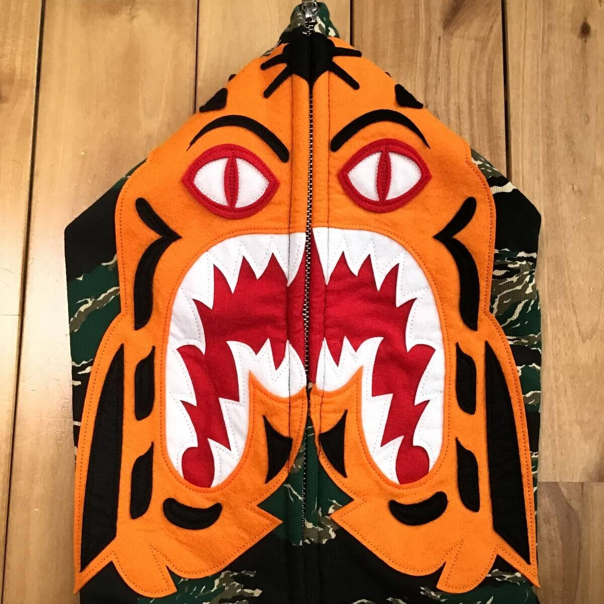 BAPE Tiger camo Tiger full zip hoodie A Bathing Ape Size M | eBay