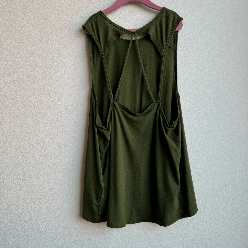 beyond-yoga sleeveless strappy relaxed loose fit tank-top