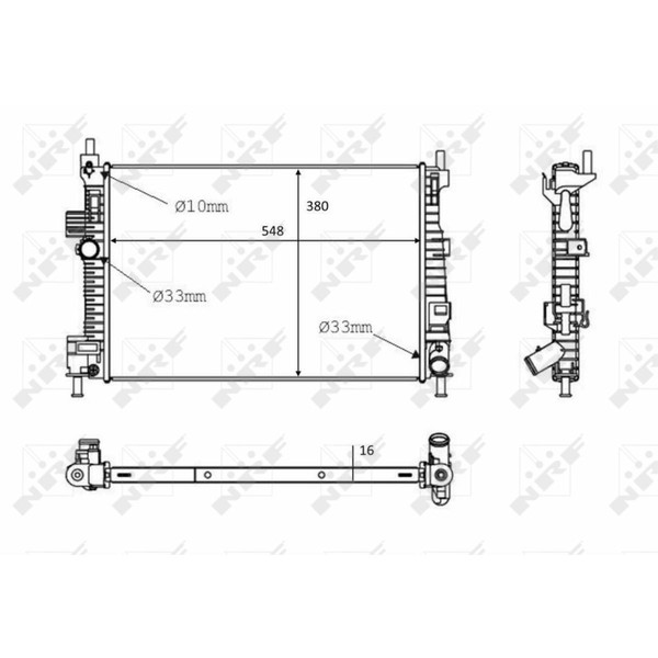 KüHler WasserküHler MotorküHler FüR Ford Grand C-Max DXA/CB7 Dxa/Ceu 1.6 Tdci-image