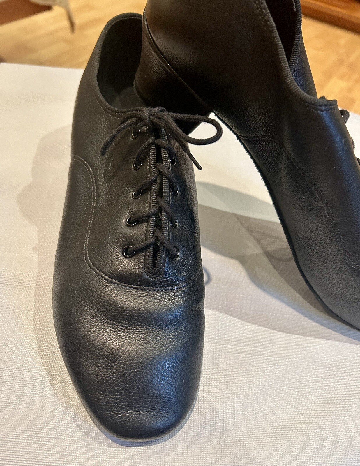 International Dance Latin 1.5 inch Heel Men Leather Shoes Size 10.5N