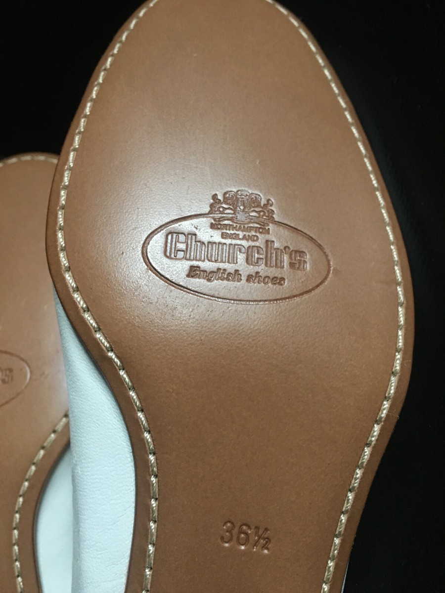 NEW Church`s England White Leather Pumps Size EU 36.5 | eBay display picture 1