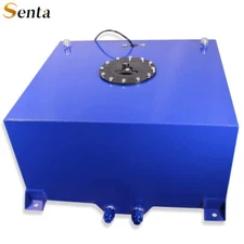 20 Gallon Lightweight Polished Aluminum Race Drift Fuel Cell Tank with Sensor