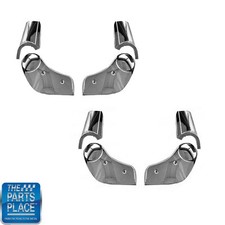 1978-88 Cutlass Seat Hinge Cover Sets W Reclining Bucket Seats 8 Piece - Chrome 1978-88 Cutlass Seat Hinge Cover Sets W Reclining Bucket Seats 8 Piece - Chrome