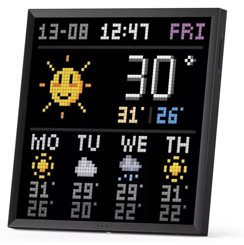 Pixoo-64 - WiFi Pixel Cloud Digital Picture Frame with APP Control,64 X 64 LE...