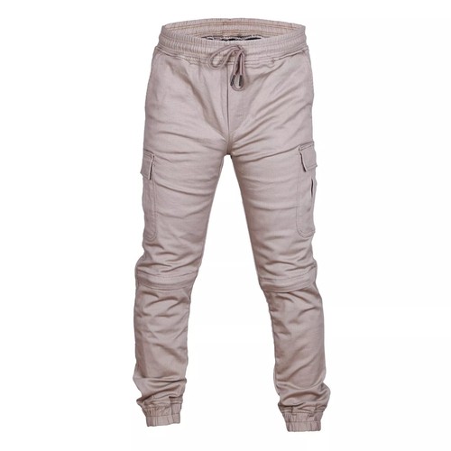 Australian Bikers Gear Hombres Motocicleta Charlie Pantalones de Carga Elásticos Bronceados CE Armaduras - Imagen 4 de 6