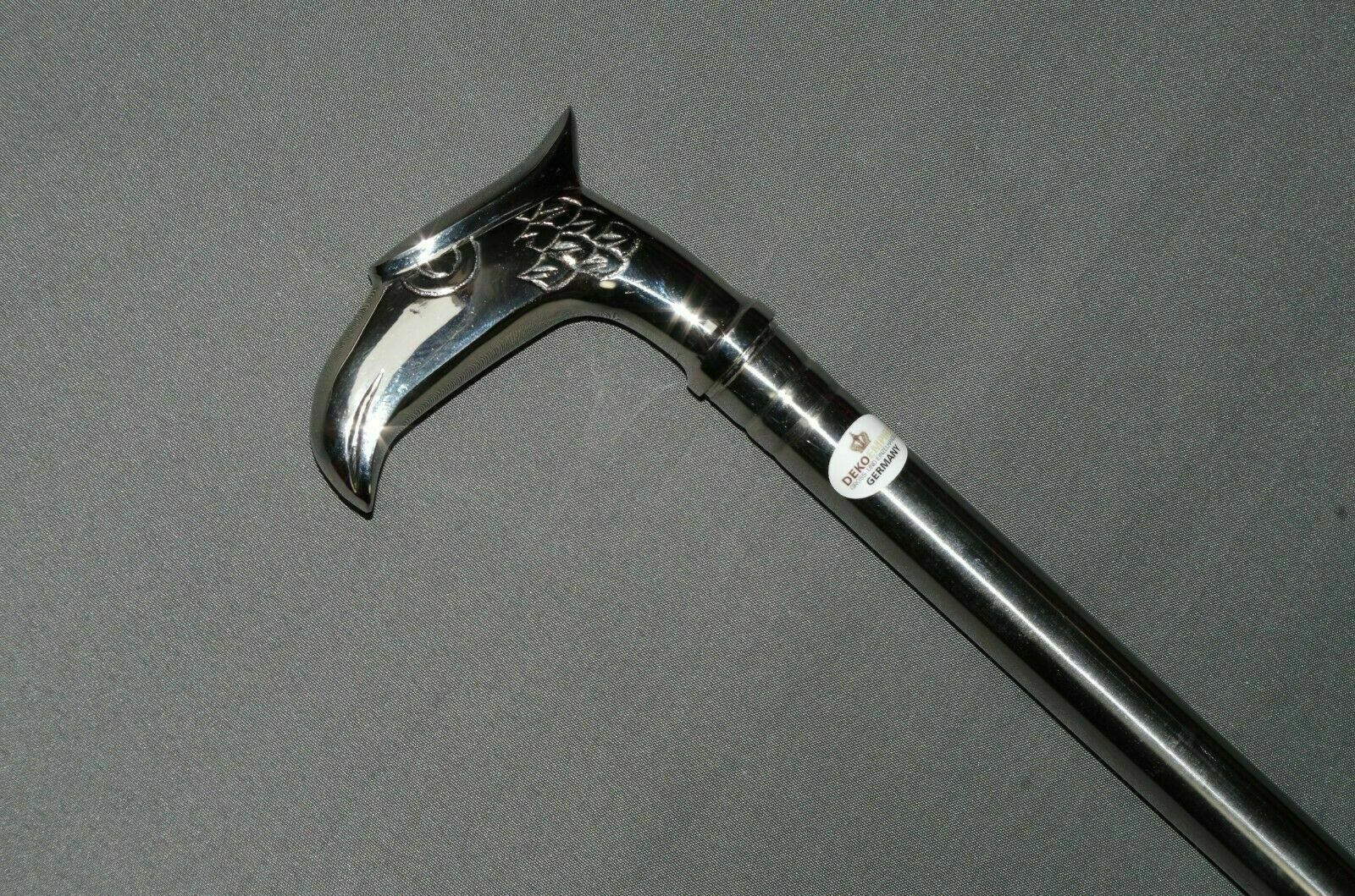 Designer Noble Luxury Silver Eagal Handle Steel Walking Stick Cane Shaft Gift