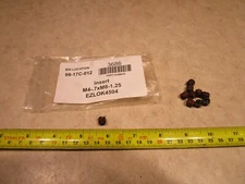 LOT OF 10 M4-0.7 x M8-1.25 METRIC THREADED INSERTS, CARBON STEEL, L0044