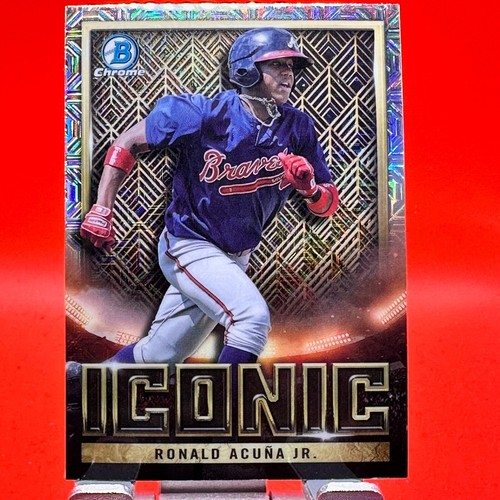 2023 Bowman Chrome - Bowman Iconic Ronald Acuña Jr. #BI-2 Mojo Refractor - Picture 1 of 2