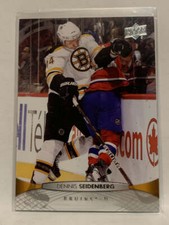 #192 Dennis Seidenberg Boston Bruins 2011-12 Upper Deck Series One Hockey Card  