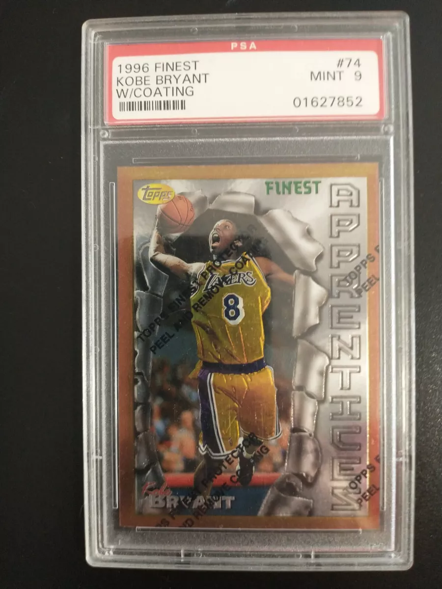 Kobe Bryant 1996-97 Topps Finest #74 Rookie PSA 9 Mint W/Coating