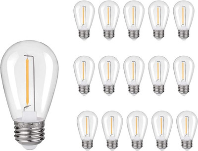 S14 LED Edison Bulb,Shatterproof & Waterproof S14 Replacement LED Light Bulbs   