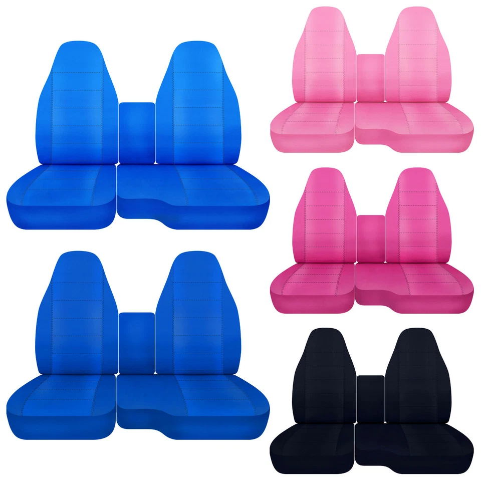 Fundas de asiento de camión algodón + funda de consola para 91-12 FORD RANGER 60/40 respaldo alto Foto 4 de 4