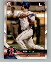 2018 Bowman Draft Kole Cottam BD-69 Boston Red Sox