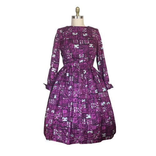 Vintage 1950s Dreamy Iridescent Lavender Purple Dress! | eBay