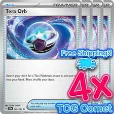 [4x Playset] Tera Orb (189/191) - SV08: Surging Sparks (SV08) Pokemon TCG
