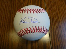 Khris Davis Oakland A's Signed Auto OML Baseball MLB Authenticated Autograph
