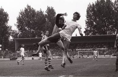 Pim Doesburg & Peter Houtman Of Fc Groningen V Psv Eindhoven Old Photo
