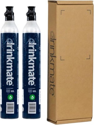 Threaded 60L CO2 Exchange Carbonation Cylinders, Compatible w/SodaStream