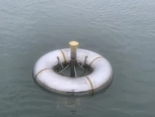 Stainless Steel Floating Pond Fountain with 130' Power Cord, 120 volt