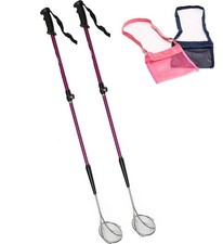 Sand Sifter 2-Pack  Mesh Collection Bag  Adjustable Handle 21"  33"  Beach ...