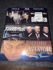 Martin Scorsese Triple Feature Goodfellas, the Aviator, the Departed Blu-ray