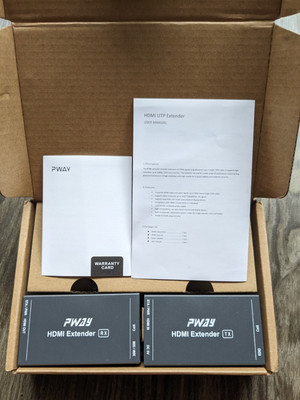 PWAY PW-HT202P HDMI Extender Ethernet 165ft/50m Cat6 Full HD 1080P