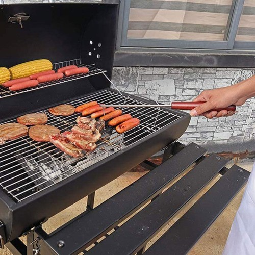 Giratorio de mango de gancho de aleta de carne de acero inoxidable de 2 piezas para barbacoa - Imagen 11 de 12