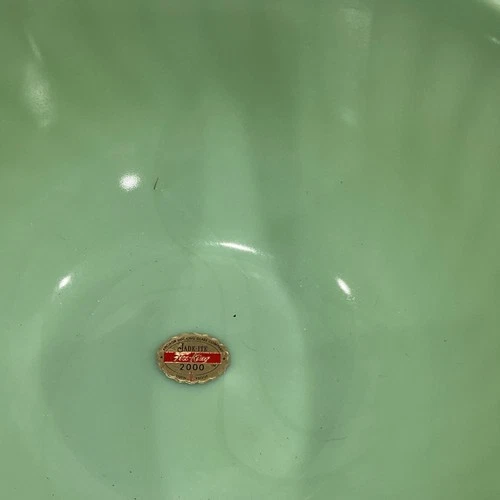 Vintage Fire King Green Jadeite Mixing Bowl 10 inches