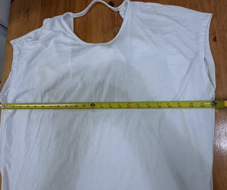 Top Onzie Hot Yoga Wear Drop Back Blanco Talla Única Foto 4 de 4