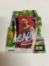 2023 Upper Deck AEW Allure Green Rainbow Card Abadon Autographed Card /99 B-37
