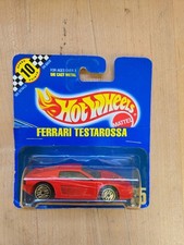 Hot Wheels Ferrari Testarossa Blue Card Diecast Red 1:64 Car 1992 READ***