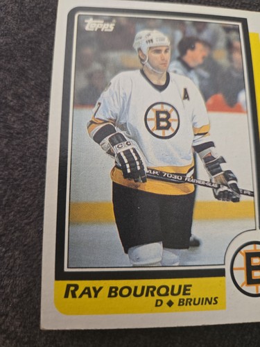 Ray Bourque #1 1986 Topps card