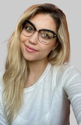 New DSQUARED2 Oversized Black/Gold Women's Eyeglasses Frame