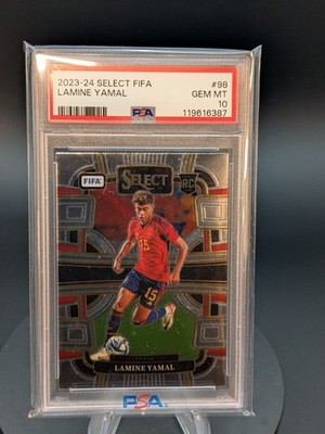 2023-24 Panini Select Fifa - Lamine Yamal #98 RC Rookie PSA 10
