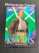 2025 Topps Finest Star Wars Jedi Knights Green #FJK-4 Jedi Master Indara 18/99