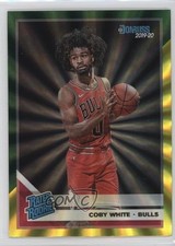 2019 Panini Donruss Rated Rookie Holo Green & Yellow Laser Coby White #206 z7j