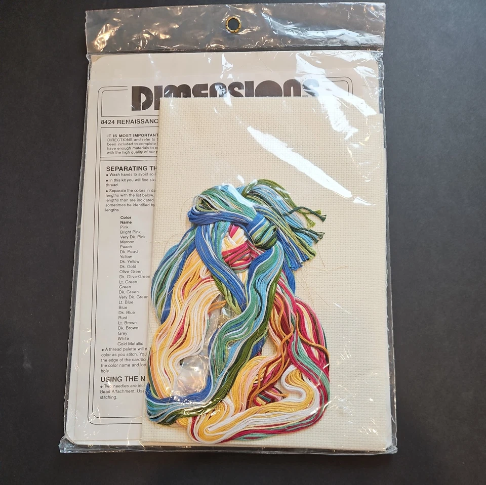 Medias Renacentistas 16" Contadas Punto de Cruz Dimensiones Kit #8424 Navidad Nuevo Foto 4 de 4