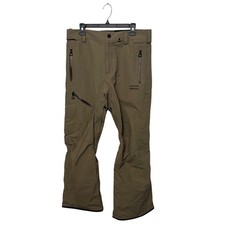 Volcom Gore-Tex Pants Mens Medium Khaki Tan Snow Ski Waterproof Articulated