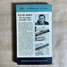 Kiss Me, Deadly Mickey Spillane Signet Vintage Paperback Mike Hammer Thriller