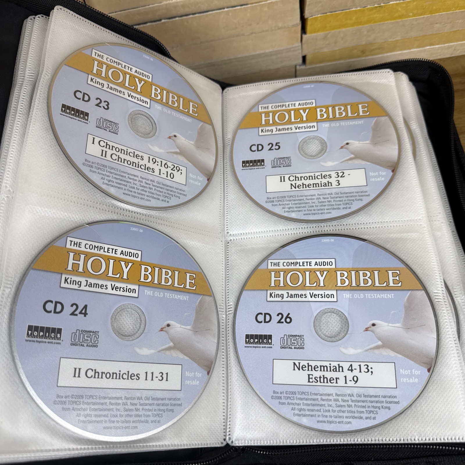 Complete Audio Holy Bible CD Set King James Version 60 CDs Topics