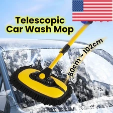Telescopic Car Cleaning Brush Long Handle Cleaning Mop Adjustable Rotation Mop