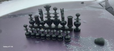 Old Wood Regency Chess Set Vintage Regency Wood Chess Set with Box