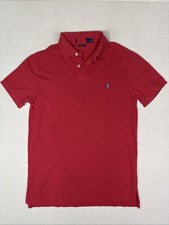 Polo Ralph Lauren Men s Coral Red Custom Slim Short Sleeve Polo Shirt Small New
