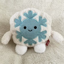 Russ Bum Bumz Shane Snowflake 7.5  Plush Toy White Blue Winter Ski Lodge