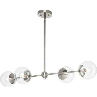 Progress Lighting P400326-009 Atwell 4 Light 40in Linear Light- Brushed Nickel