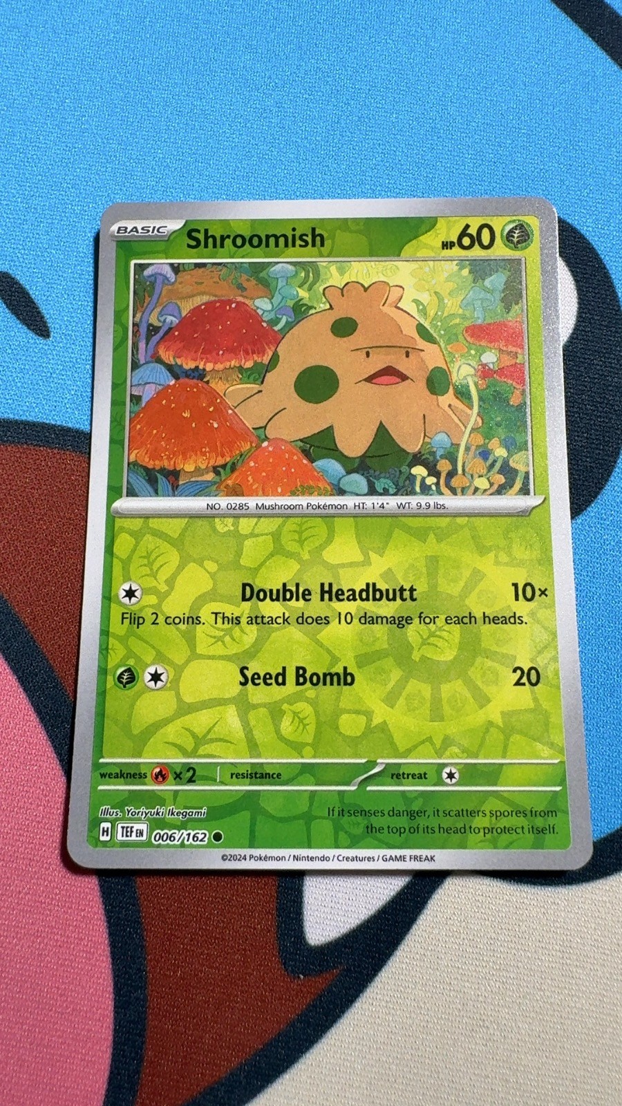 Shroomish 006/162 Common Temporal Forces Pokemon Reverse Holo Near Mint